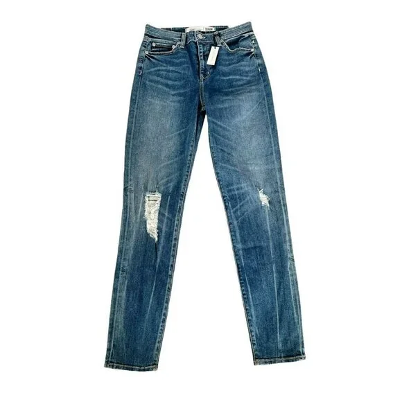 Lovers + Friends Mason High Rise Skinny Jeans Larchmont Distressed Women's Sz 27 - Picture 3 of 12